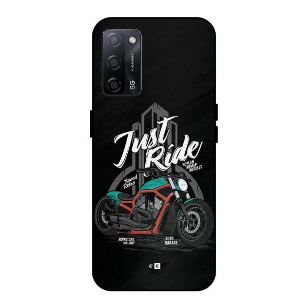 Just Ride Speed Metal Back Case for Oppo A53s 5G