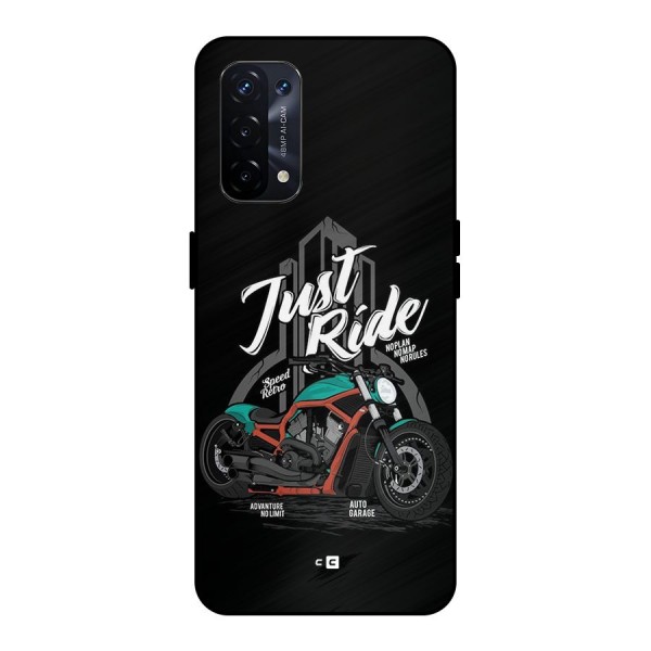 Just Ride Speed Metal Back Case for Oppo A74 5G