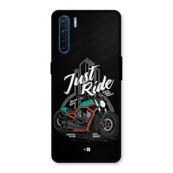 Just Ride Speed Metal Back Case for Oppo F15