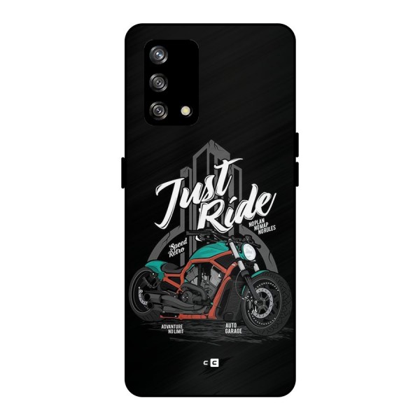 Just Ride Speed Metal Back Case for Oppo F19s