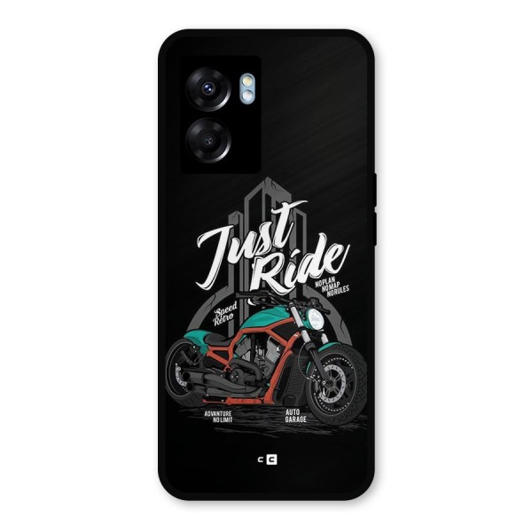 Just Ride Speed Metal Back Case for Oppo K10 (5G)