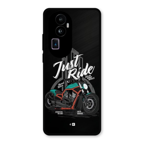 Just Ride Speed Metal Back Case for Oppo Reno10 Pro Plus