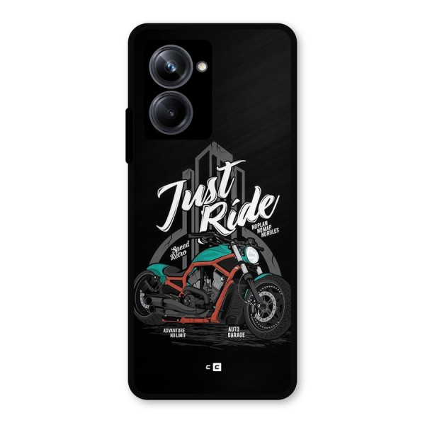 Just Ride Speed Metal Back Case for Realme 10 Pro