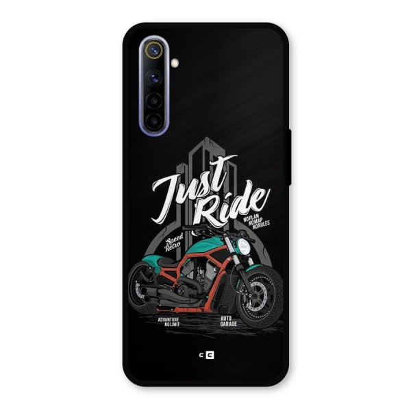 Just Ride Speed Metal Back Case for Realme 6