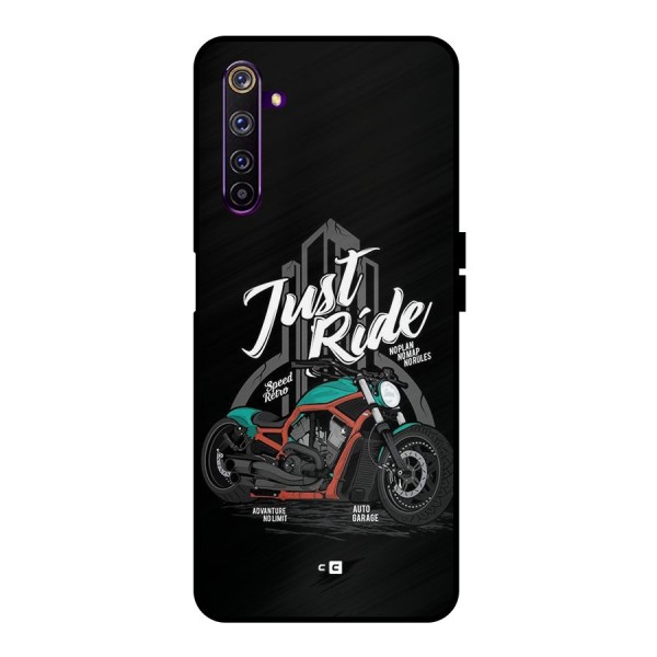 Just Ride Speed Metal Back Case for Realme 6 Pro