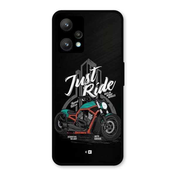 Just Ride Speed Metal Back Case for Realme 9