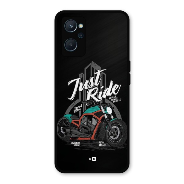 Just Ride Speed Metal Back Case for Realme 9i