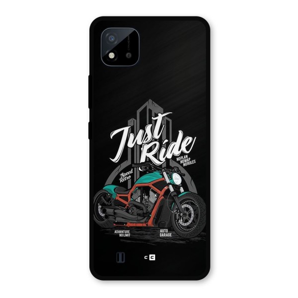 Just Ride Speed Metal Back Case for Realme C11 2021