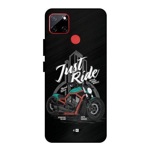 Just Ride Speed Metal Back Case for Realme C12