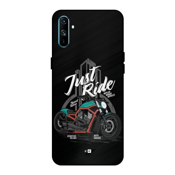 Just Ride Speed Metal Back Case for Realme C3