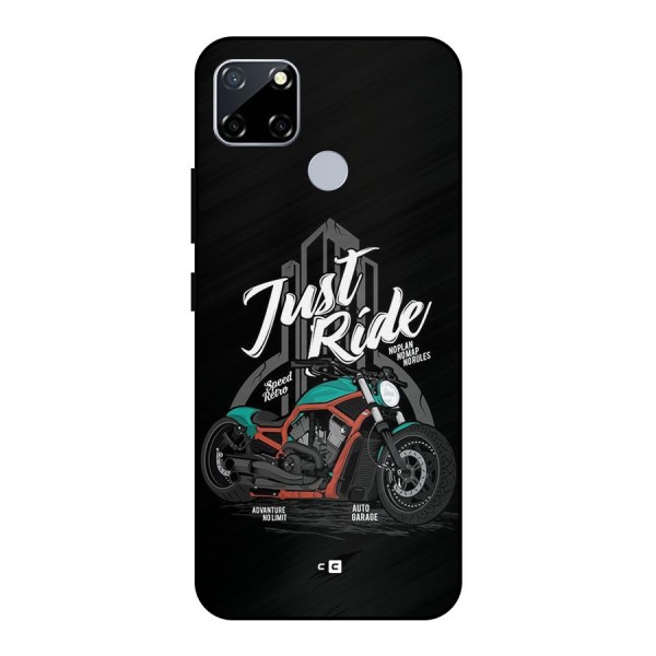 Just Ride Speed Metal Back Case for Realme Narzo 20