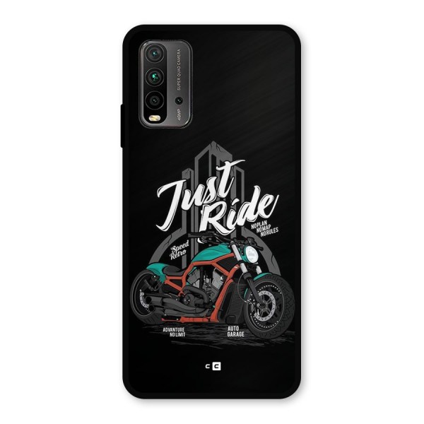 Just Ride Speed Metal Back Case for Redmi 9 Power