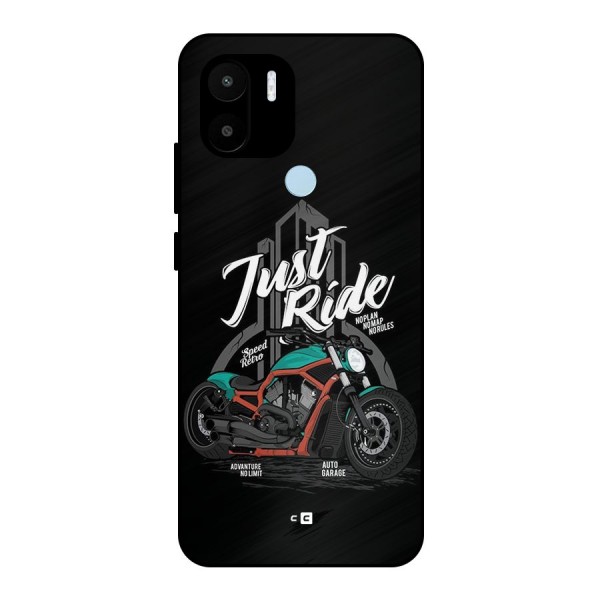 Just Ride Speed Metal Back Case for Redmi A1 Plus