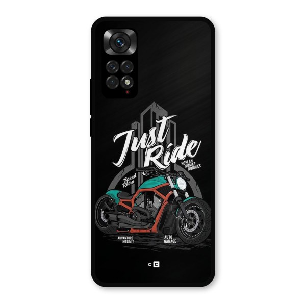 Just Ride Speed Metal Back Case for Redmi Note 11