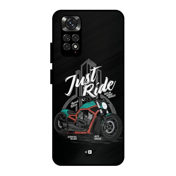 Just Ride Speed Metal Back Case for Redmi Note 11 Pro