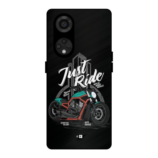 Just Ride Speed Metal Back Case for Reno8 T 5G