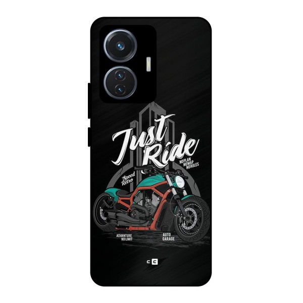 Just Ride Speed Metal Back Case for Vivo T1 44W