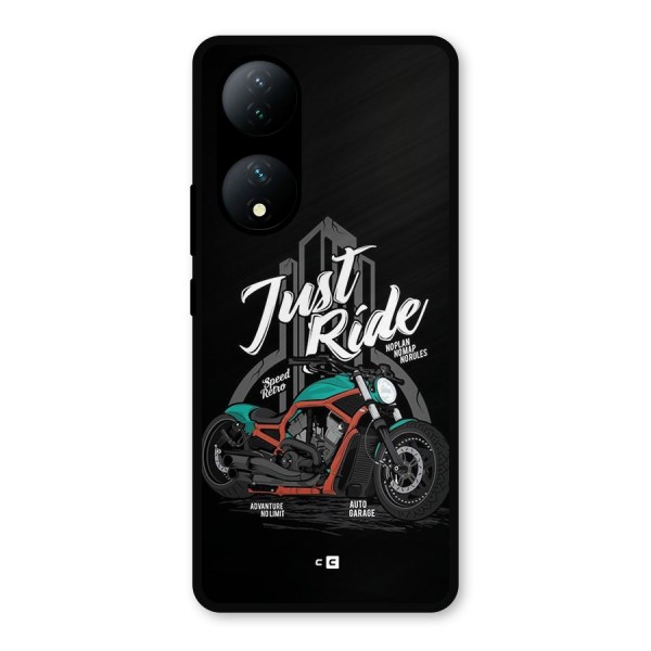 Just Ride Speed Metal Back Case for Vivo T2