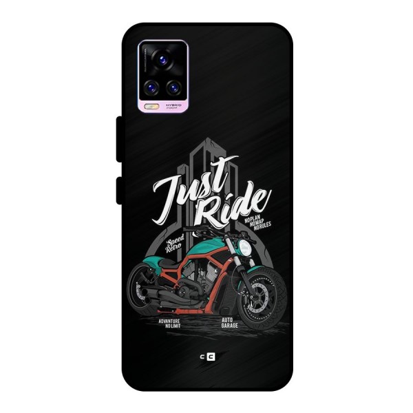 Just Ride Speed Metal Back Case for Vivo V20 Pro