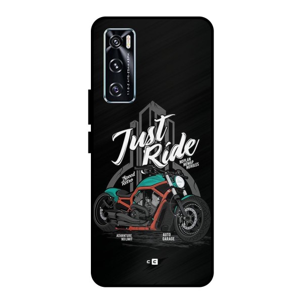 Just Ride Speed Metal Back Case for Vivo V20 SE