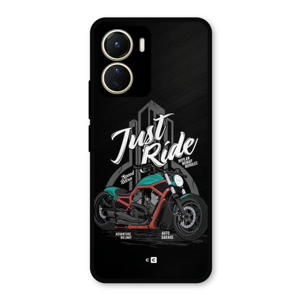 Just Ride Speed Metal Back Case for Vivo Y16