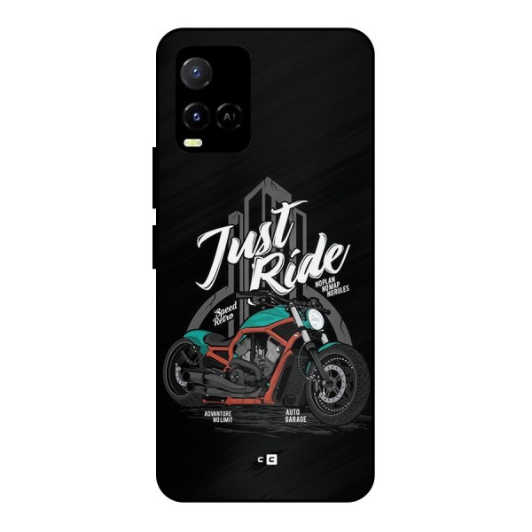 Just Ride Speed Metal Back Case for Vivo Y21