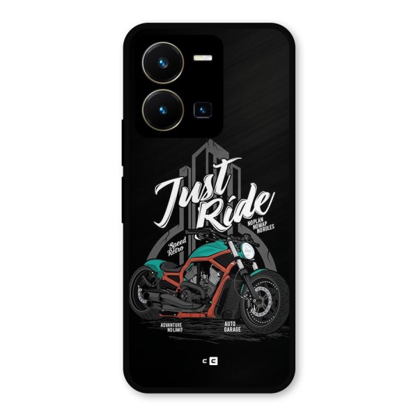 Just Ride Speed Metal Back Case for Vivo Y35