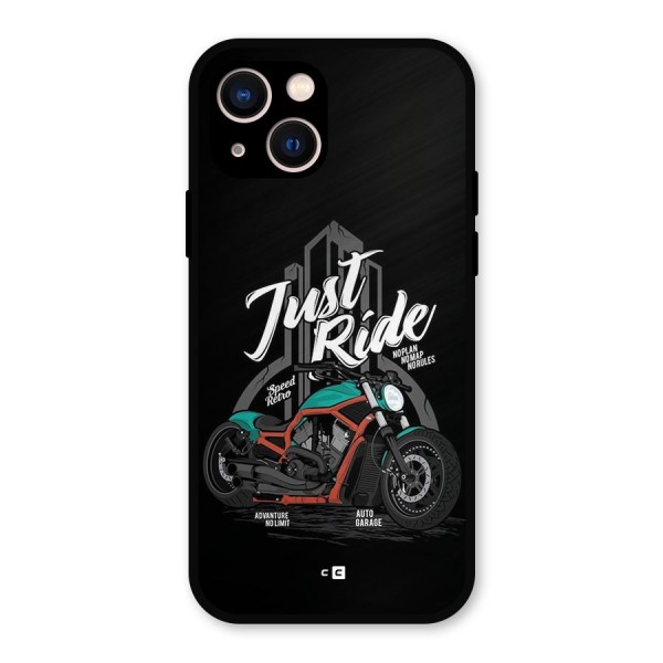 Just Ride Speed Metal Back Case for iPhone 13