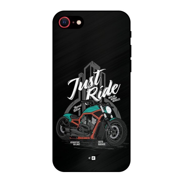 Just Ride Speed Metal Back Case for iPhone 8