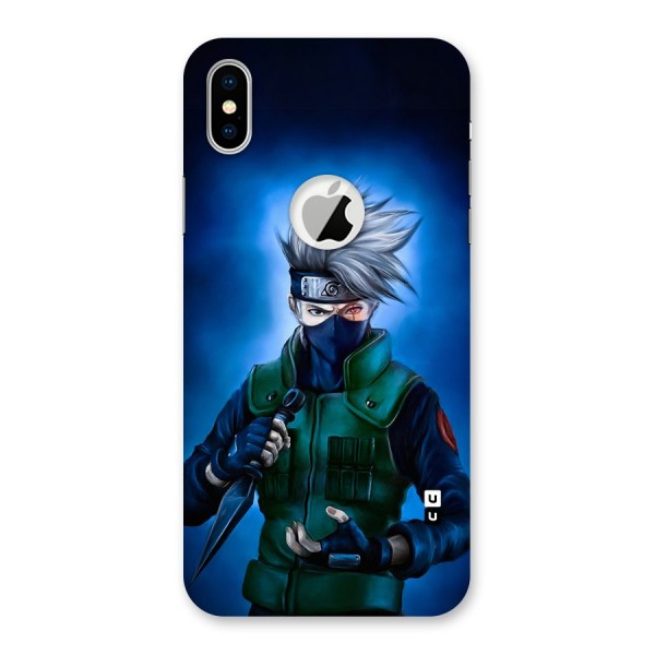 Kakashi Hatake Back Case for iPhone XS Logo Cut