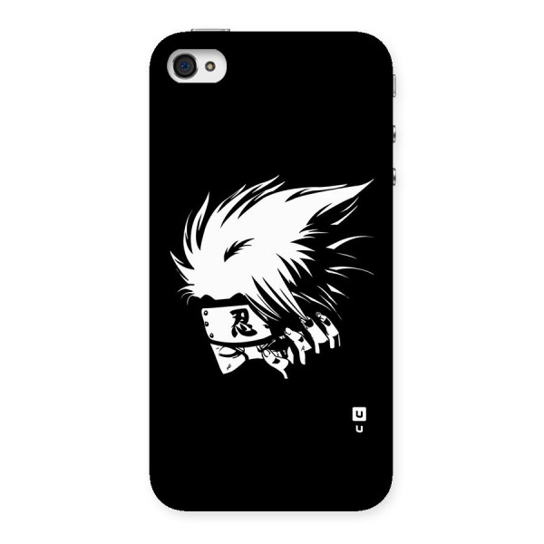 Kakashi Hatake Black Back Case for iPhone 4 4s