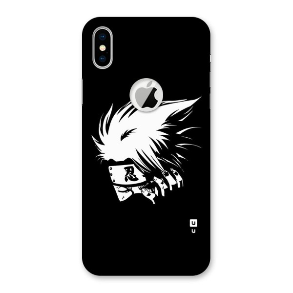 Kakashi Hatake Black Back Case for iPhone XS Logo Cut