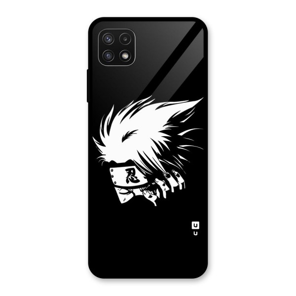 Kakashi Hatake Black Glass Back Case for Galaxy A22 5G