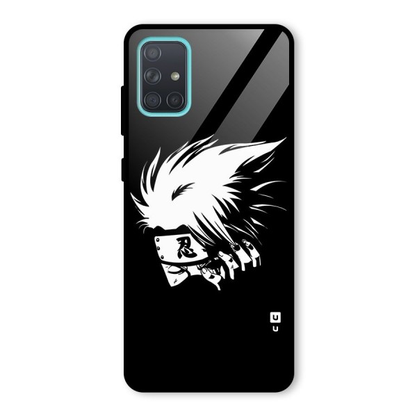 Kakashi Hatake Black Glass Back Case for Galaxy A71