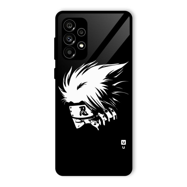 Kakashi Hatake Black Glass Back Case for Galaxy A73 5G