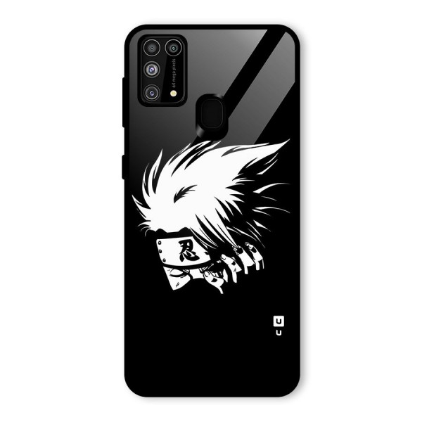 Kakashi Hatake Black Glass Back Case for Galaxy M31