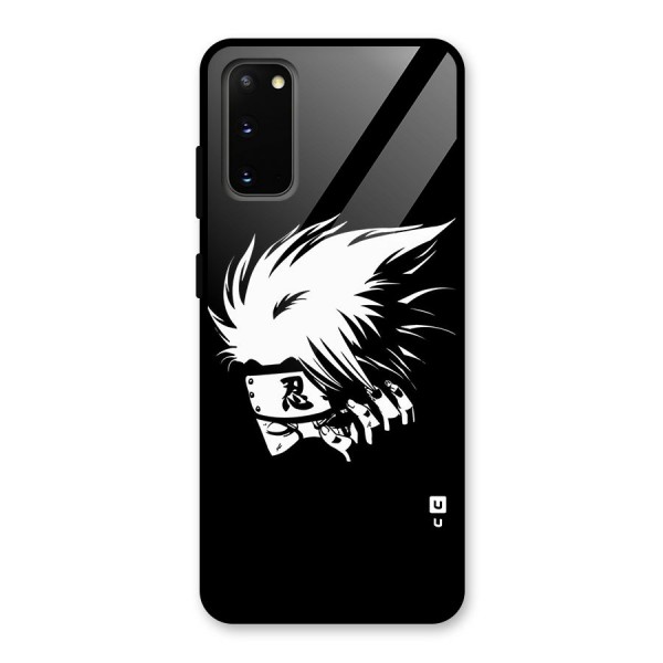 Kakashi Hatake Black Glass Back Case for Galaxy S20