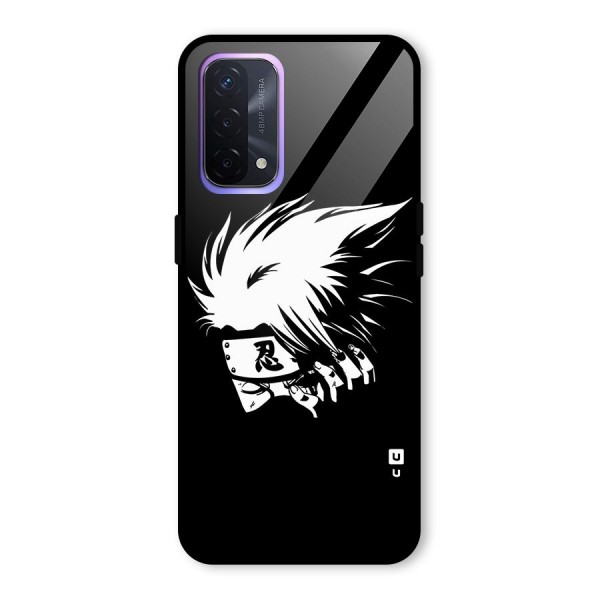 Kakashi Hatake Black Glass Back Case for Oppo A74 5G