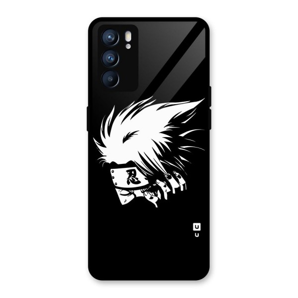 Kakashi Hatake Black Glass Back Case for Oppo Reno6 5G