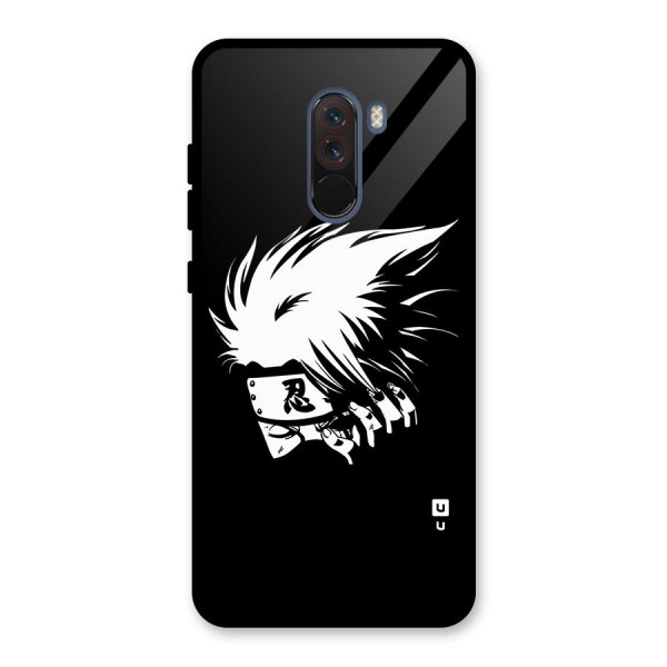 Kakashi Hatake Black Glass Back Case for Poco F1