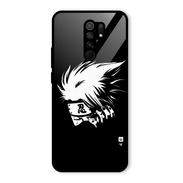 Kakashi Hatake Black Glass Back Case for Redmi 9 Prime