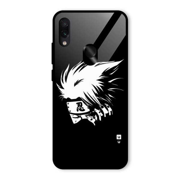 Kakashi Hatake Black Glass Back Case for Redmi Note 7