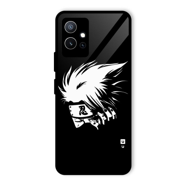 Kakashi Hatake Black Glass Back Case for Vivo T1 5G