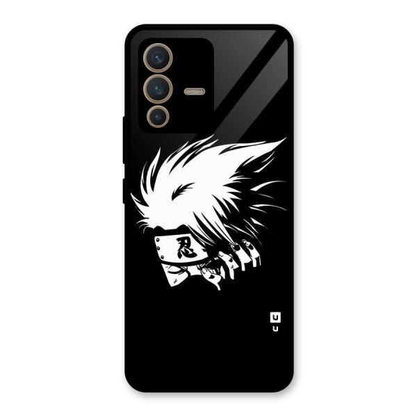 Kakashi Hatake Black Glass Back Case for Vivo V23 5G