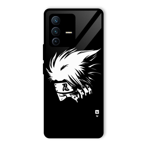 Kakashi Hatake Black Glass Back Case for Vivo V23 Pro