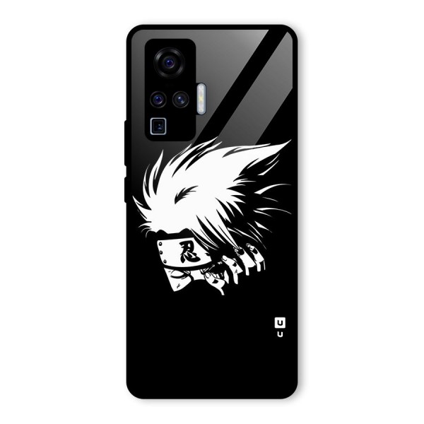 Kakashi Hatake Black Glass Back Case for Vivo X50 Pro