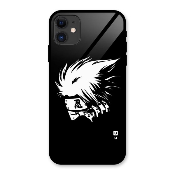 Kakashi Hatake Black Glass Back Case for iPhone 11