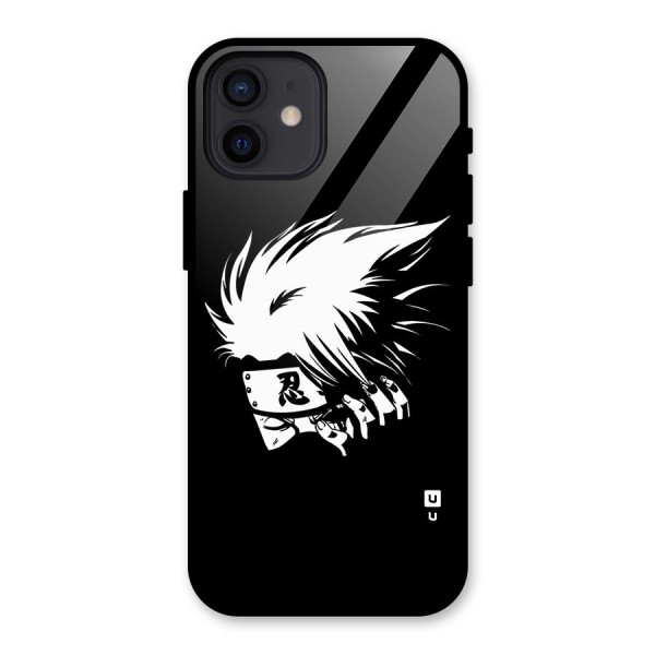 Kakashi Hatake Black Glass Back Case for iPhone 12