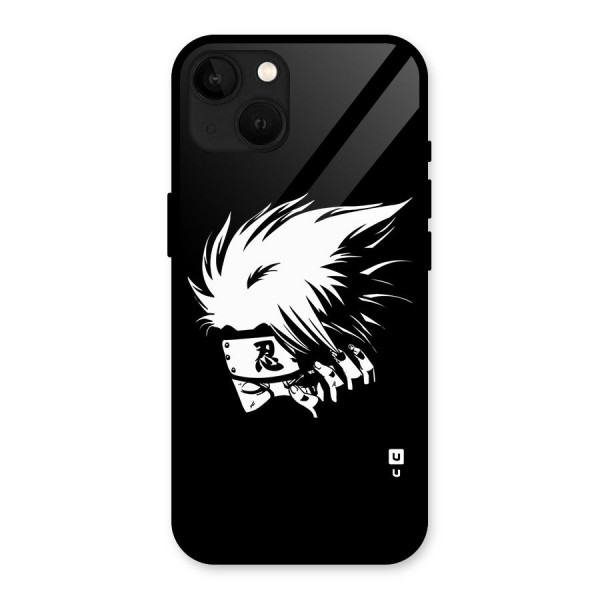 Kakashi Hatake Black Glass Back Case for iPhone 13