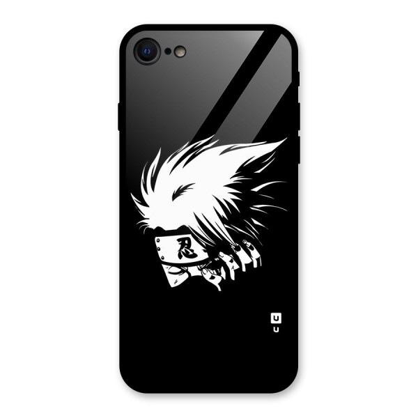 Kakashi Hatake Black Glass Back Case for iPhone 8